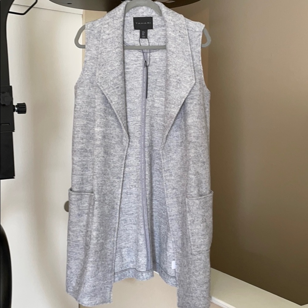 Tahari Wool Blend Vest